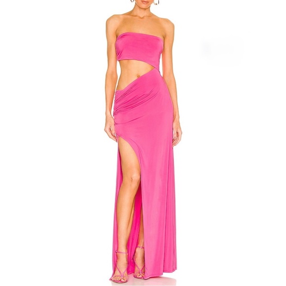 NWOT NBD Lotte Gown in Hot Pink - Picture 1 of 5